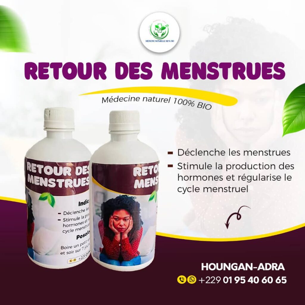 KIT POUR DÉCLENCHER LES MENSTRUIES